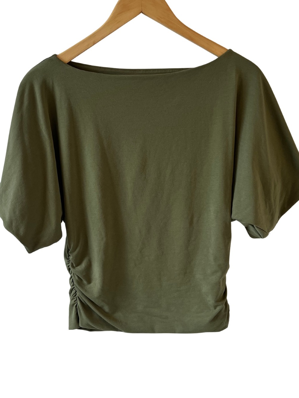 Abercrombie & Fitch Olive Green Women's Dolman Sleeve Top